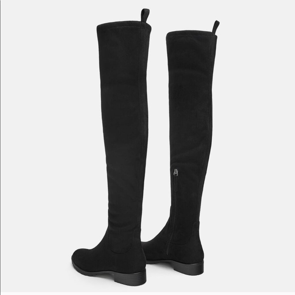 Zara flats heeled over the knee boots